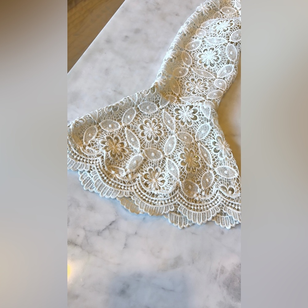 Free People Guipure Lace Mini Dress - Picture 6 of 12